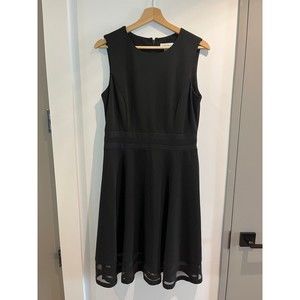 NWT Calvin Klein A Line Black Dress